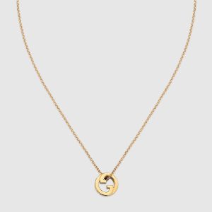 Gucci Interlocking Pendant Necklace in Sterling Silver