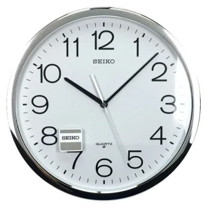 SEIKO QXA020SN SILVER ROUND WALL CLOCK
