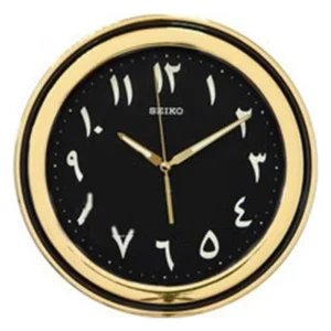 SEIKO QXA578T ROUND BLACK DIAL WALL CLOCK