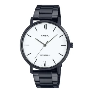 CASIO GENERAL MTP-VT01B-7BUDF-P WHITE DIAL STAINLESS STEEL MEN WATCH