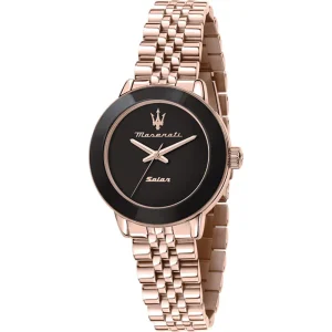 MASERATI R8853145513 BLACK DIAL ROSE GOLD STAINLESS STEEL WOMEN WATCH