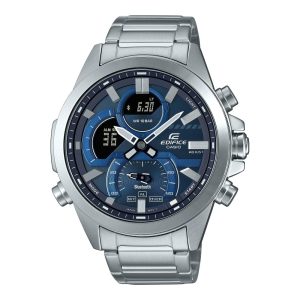 CASIO EDIFICE ECB-30D-2ADF BLUE STAINLESS STEEL MEN WATCH