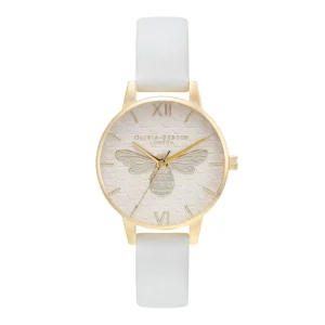 OLIVIA BURTON OB16FB24 WHITE LEATHER WOMEN WATCH