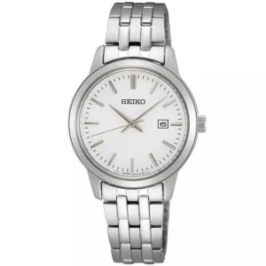 SEIKO SUR405P1 WHITE DIAL STAINLESS STEEL MEN WATCH