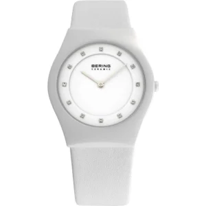 BERING 32030-659 WHITE LEATHER WOMEN WATCH
