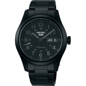 SEIKO 5 SRPJ09K1 BLACK STAINLESS STEEL MEN WATCH