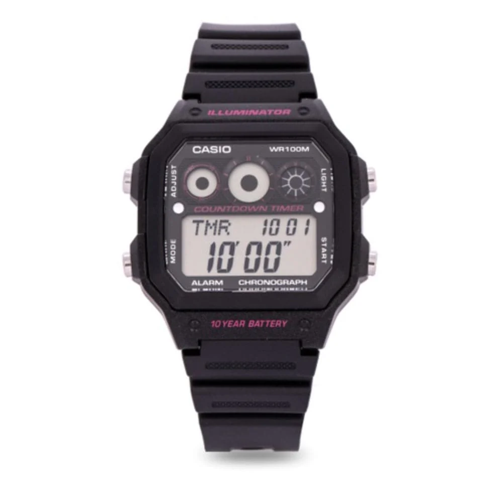 CASIO GENERAL BLACK RESIN STRAP AE-1300WH-1A2VDF-P MEN WATCH