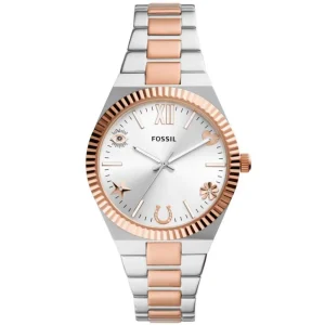 Fossil Two-Tone Stainless Steel Strap Women Watch ES5261