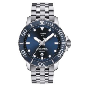 TISSOT T1204071104101 SEASTAR 1000 POWERMATIC 80 SILICIUM MEN'S WATCH