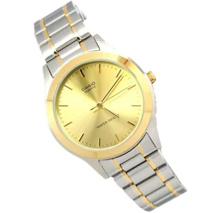 Casio Watch for Unisex Silver Stainless Steel Strap 30m Analog LTP-1128G-9ARDF-P