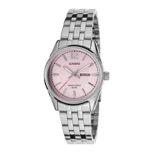 Casio Silver Stainless Steel Strap Watch for Women LTP-1335D-5AVDF-P