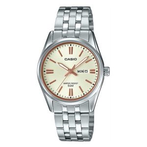 Casio General Quartz Silver Stainless Steel Women's Watch LTP-1335D-9AVDF-P