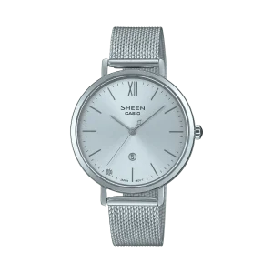 Casio Watch Sheen Silver Tone Women's Watch SHE-4539SM-2A-P