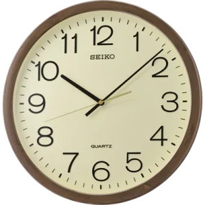 Seiko Wall Cream Clock Brown Marble QXA808B