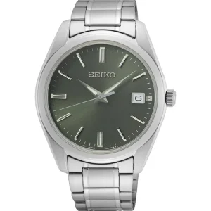 Seiko Analog Silver Stainless Steel Strap Men's Watch SUR527P1P