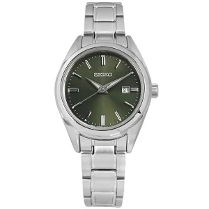 Seiko Quartz Silver Stainless Steel Strap Women's Watch SUR533P1P