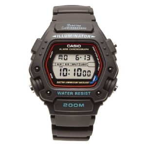 Casio General Digital Black Resin Strap Men Watch DW-290-1VDF-P