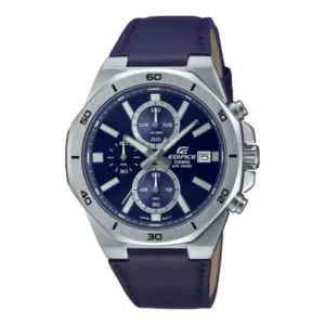 Casio Edifice Standard Chronograph Leather Band Men Watch EFV-640L-2AVUDF