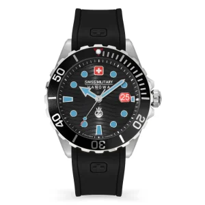 Swiss Military Hanowa Offshore Diver II Black Rubber Strap Men Watch SMWGN2200303