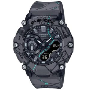 Casio G-Shock Digital-Analogue Gray Resin Strap Men Watch GA-2200SBY-8ADR