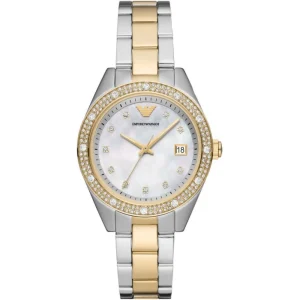 Emporio Armani Two-Tone Stainless Steel Strap Women Watch AR11520