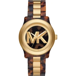 Michael Kors Runway Two-Tone Stainless Steel Strap Women Watch MK7354