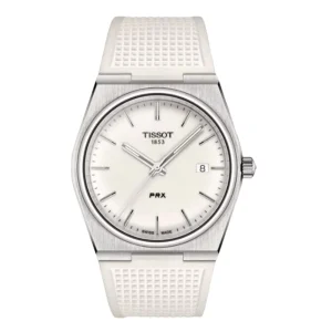 Tissot PRX White Rubber Strap Men Watch T1374101701100