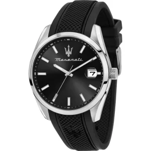 Maserati Attrazione Black Dial And Silicone Strap Men Watch R8851151004