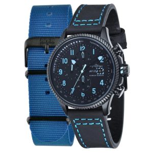 AVI-8 Men's Hawker Hunter Black Blue Watch - AV-4036-04