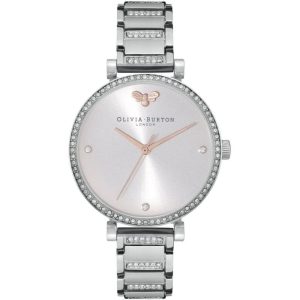 Olivia Burton Belgrave Grey and Silver Bracelet Women Watch 24000001