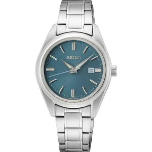 Seiko Analog Quartz Silver Stainless Steel Strap Women Watch SUR531P1P