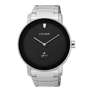 Citizen Black Dial Silver Stainless Steel Strap Men Watch BE9180-52E