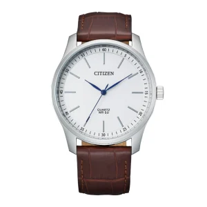 Citizen White Dial Brown Leather Strap Men Watch BH5000-08A