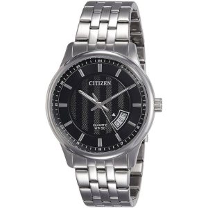 Citizen Black Dial Silver Stainless Steel Strap Men Watch BI1050-81E