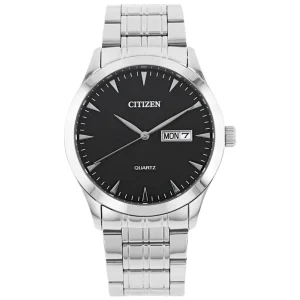 Citizen Black Dial Silver Stainless Steel Strap Men Watch DZ5010-54E