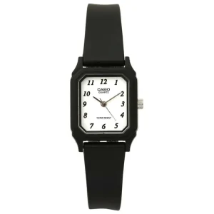 Casio General Analog White Dial Black Rubber Strap Women Watch LQ-142-7BDF-P