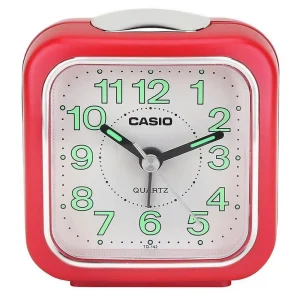 Casio Standard Traveller's Red Resin Table Clock TQ-142-4D-P