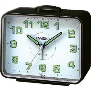 Casio Standard White Dial Table Clock TQ-218-1B-P
