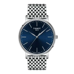 Tissot Every Time Blue Dial Silver Stainless Steel Strap Men Watch T1434101104100