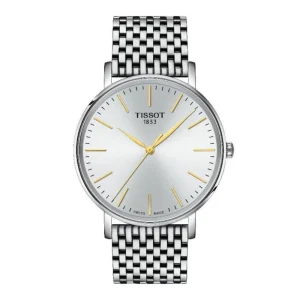 Tissot Every Time Silver Dial Stainless Steel Strap Men Watch T1434101101101
