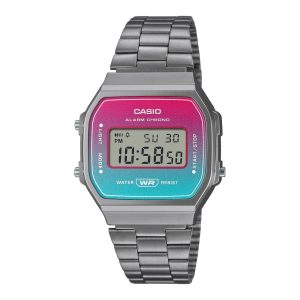 Casio General Digital Silver Stainless Steel Strap Women Watch A168WERB-2ADF-P