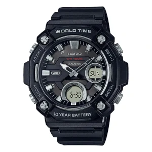 Casio General Black Resin Strap Men Watch AEQ-120W-1AVDF-P