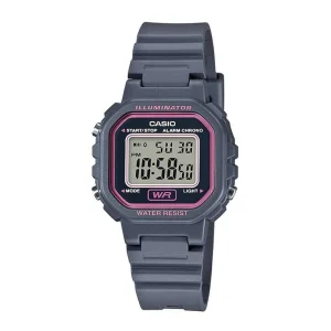 Casio General Digital Gray Resin Strap Unisex Watch LA-20WH-8ADF-P