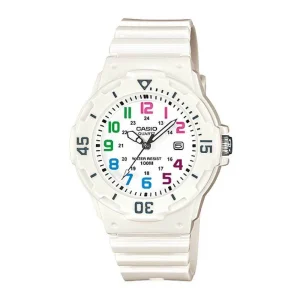Casio General White Dial Resin Strap Women Watch LRW-200H-7BVDF-P