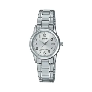 Casio General Silver Dial Stainless Steel Strap Unisex Watch LTP-V002D-2BUDF-P