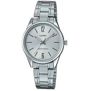 Casio General Silver Dial Stainless Steel Strap Unisex Watch LTP-V005D-7BUDF-P