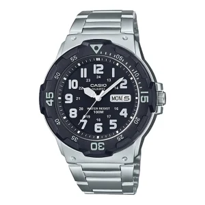 Casio General Black Dial Silver Stainless Steel Strap Men Watch MRW-200HD-1BVDF-P