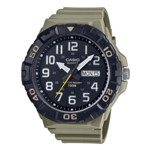 Casio General Black Dial Military Color Resin Strap Men Watch MRW-210H-5AVDF-P