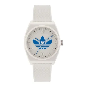 Adidas Originals White Dial Resin Strap Unisex Watch AOST23048