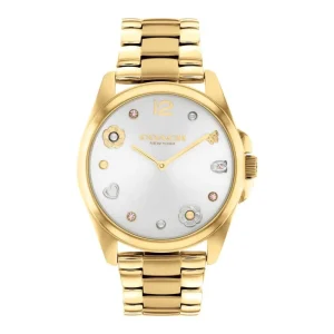 Coach New York Greyson Gold Stainless Steel Strap Women Watch 14504022